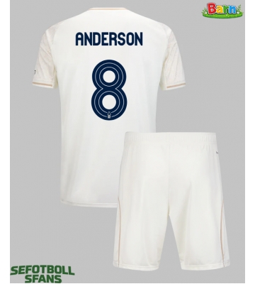Nottingham Forest Elliot Anderson #8 Bortaställ Barn 2025-26 Kortärmad (+ Korta byxor)